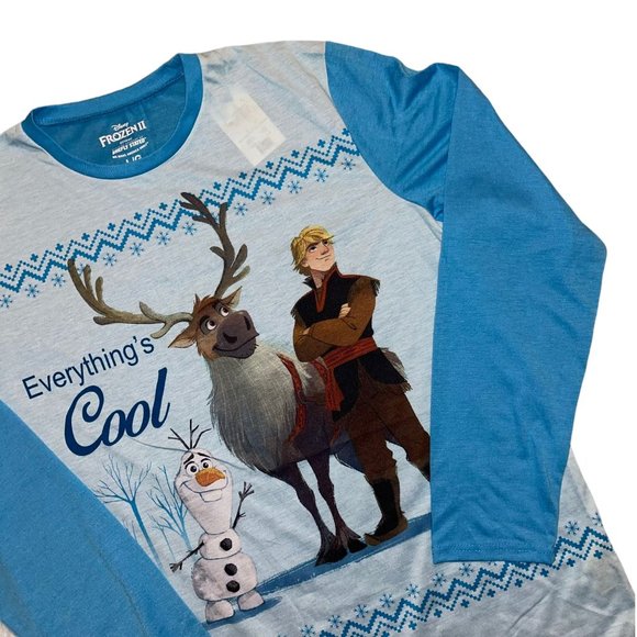 NWT Briefly Stated Disney Frozen II Lightweight Christmas Holiday PJ's Men's M - Picture 4 of 6